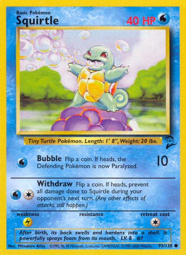 Base Set 2 Squirtle #93/130