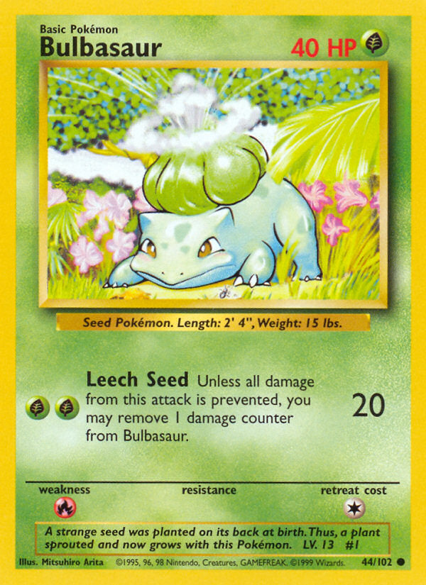 Base set Bulbasaur #44/102 unlimited