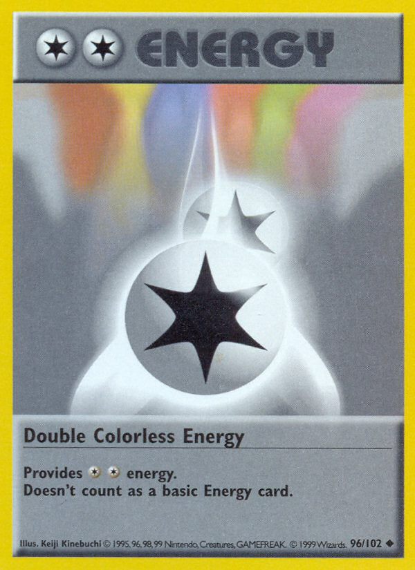 Base set Double Colorless Energy #96/102 shadowless