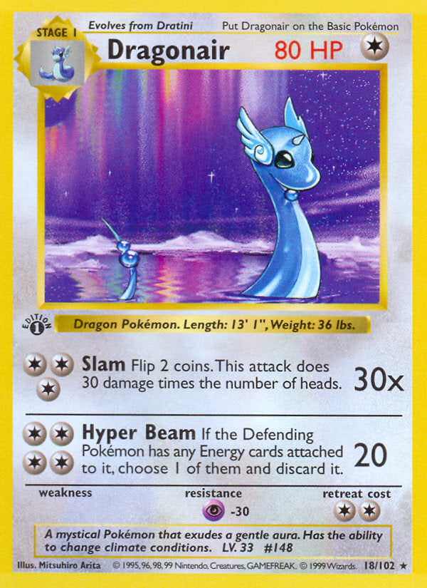 Base set Dragonair #18/102 first edition