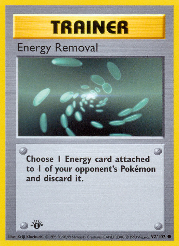 Base set Energy Removal #92/102 first edition