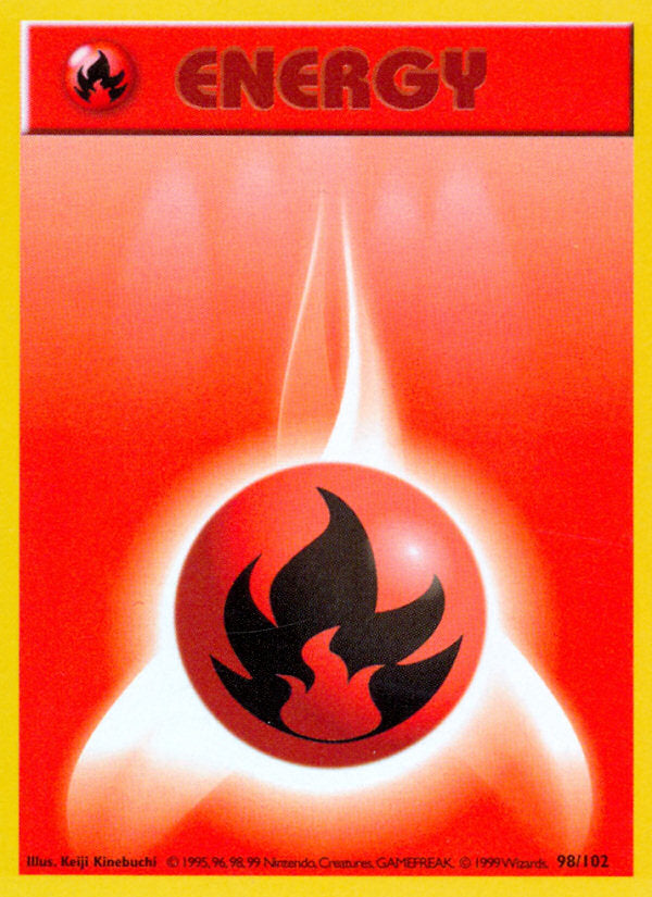 Base set Fire Energy #98/102 shadowless
