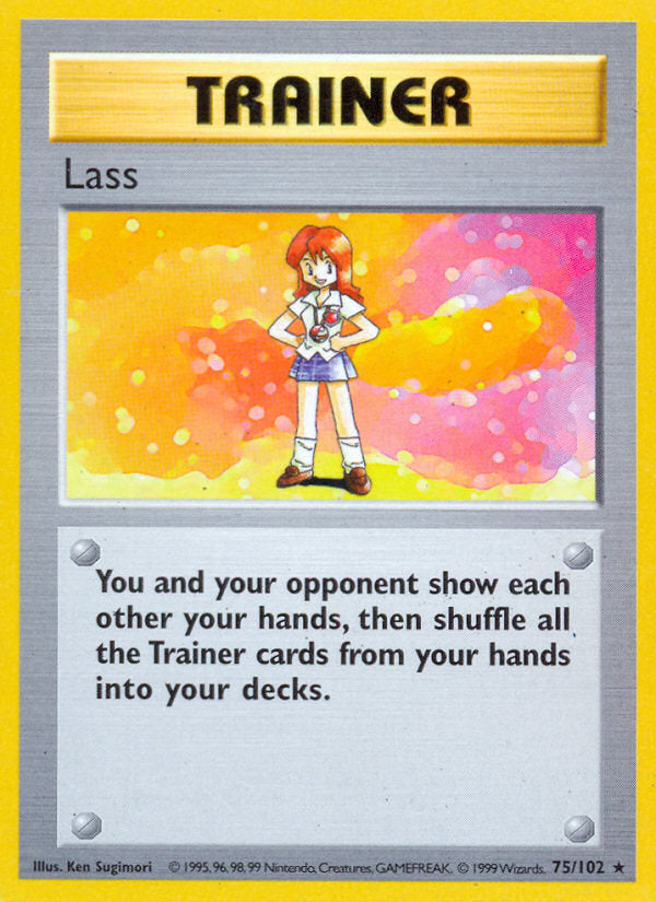 Base set Lass #75/102 shadowless