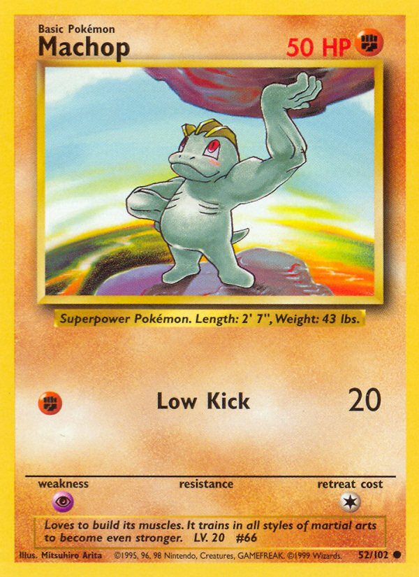 Base set Machop #52/102 unlimited