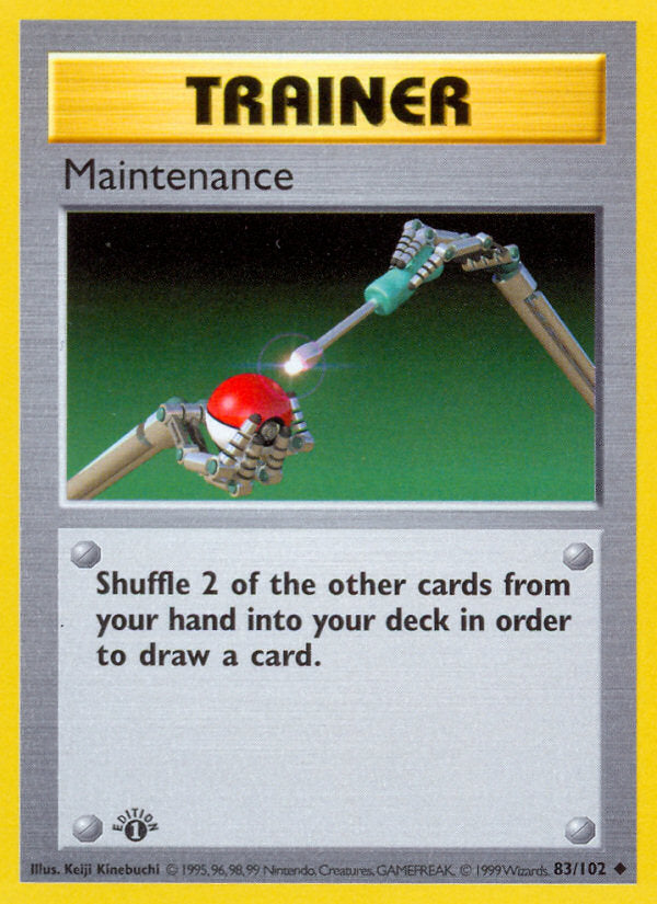 Base set Maintenance #83/102 first edition