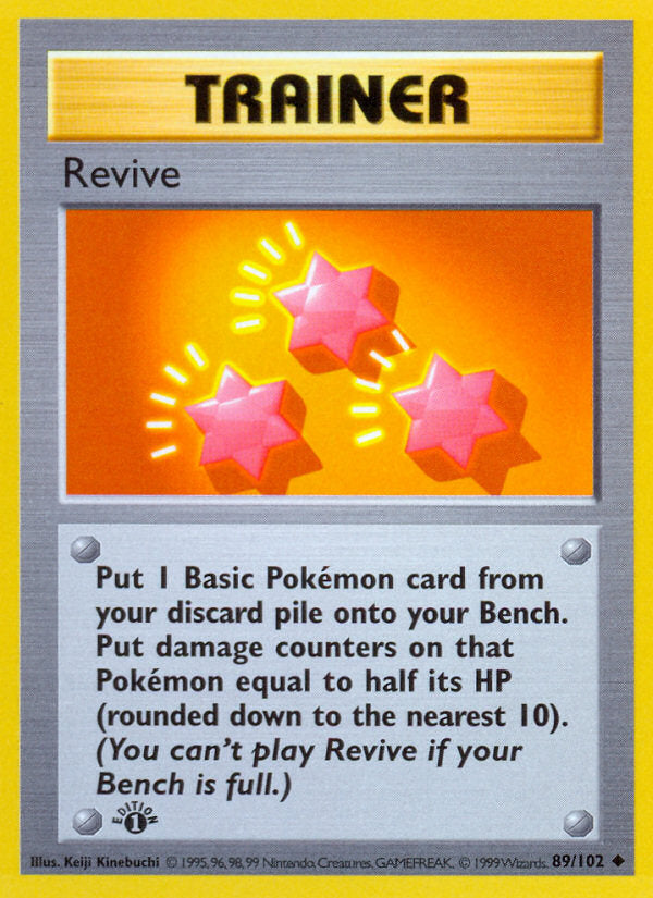 Base set Revive #89/102 first edition