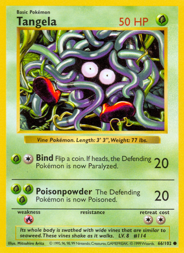 Base set Tangela #66 shadowless
