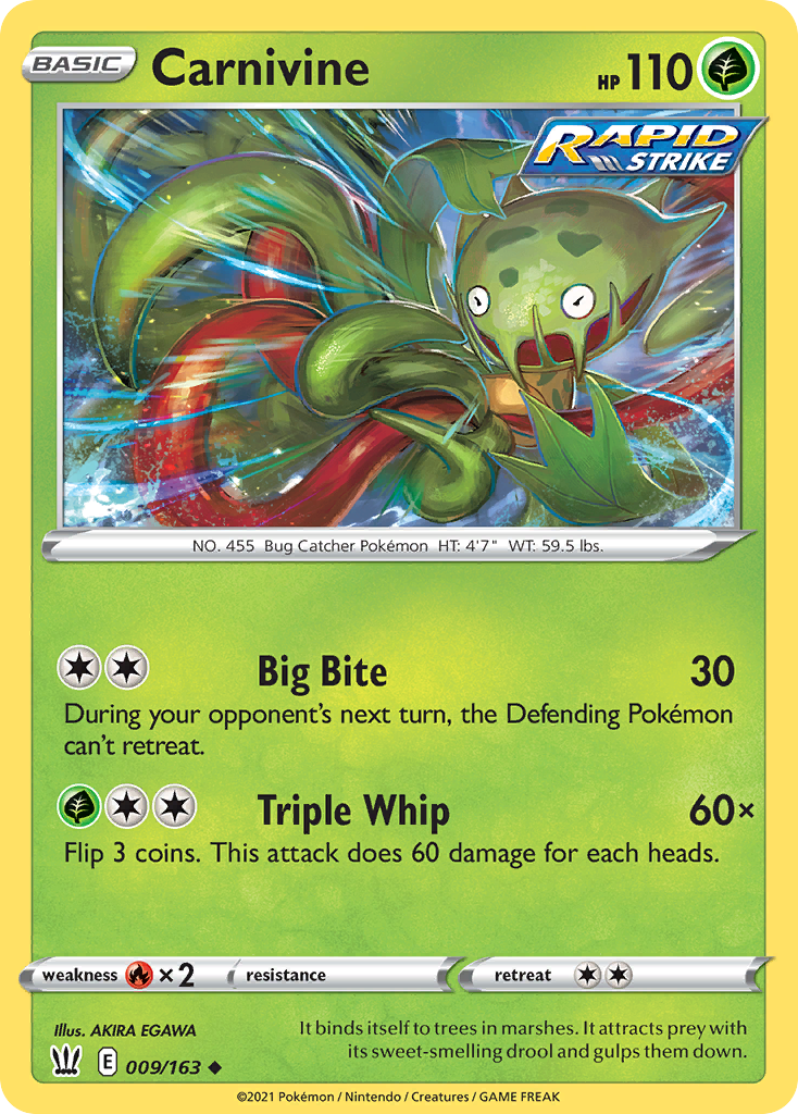 Battle Styles Carnivine #9/163
