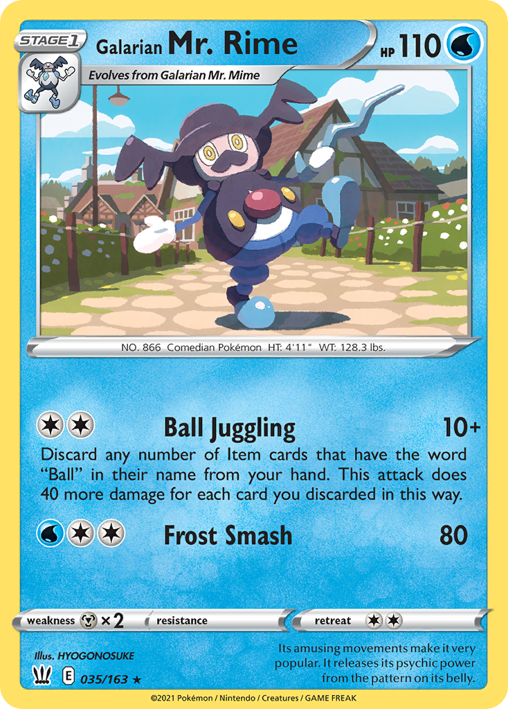 Battle Styles Galarian Mr. Rime #35/163