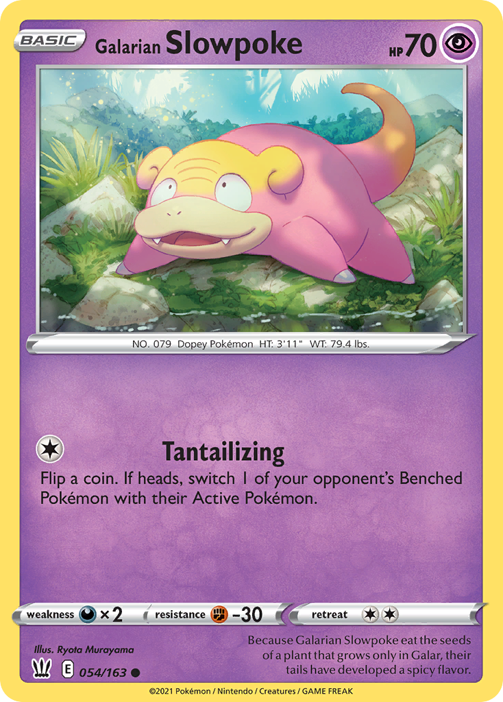Battle Styles Galarian Slowpoke #54/163