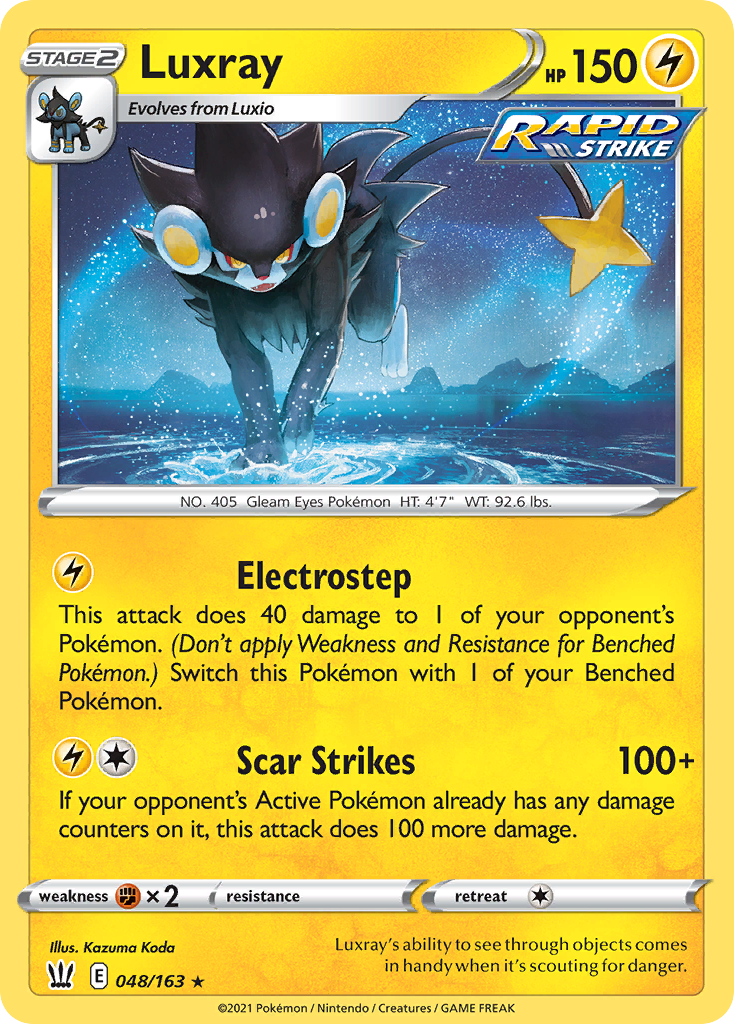 Battle Styles Holo Luxray #48/163