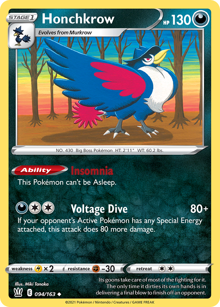 Battle Styles Honchkrow #94/163