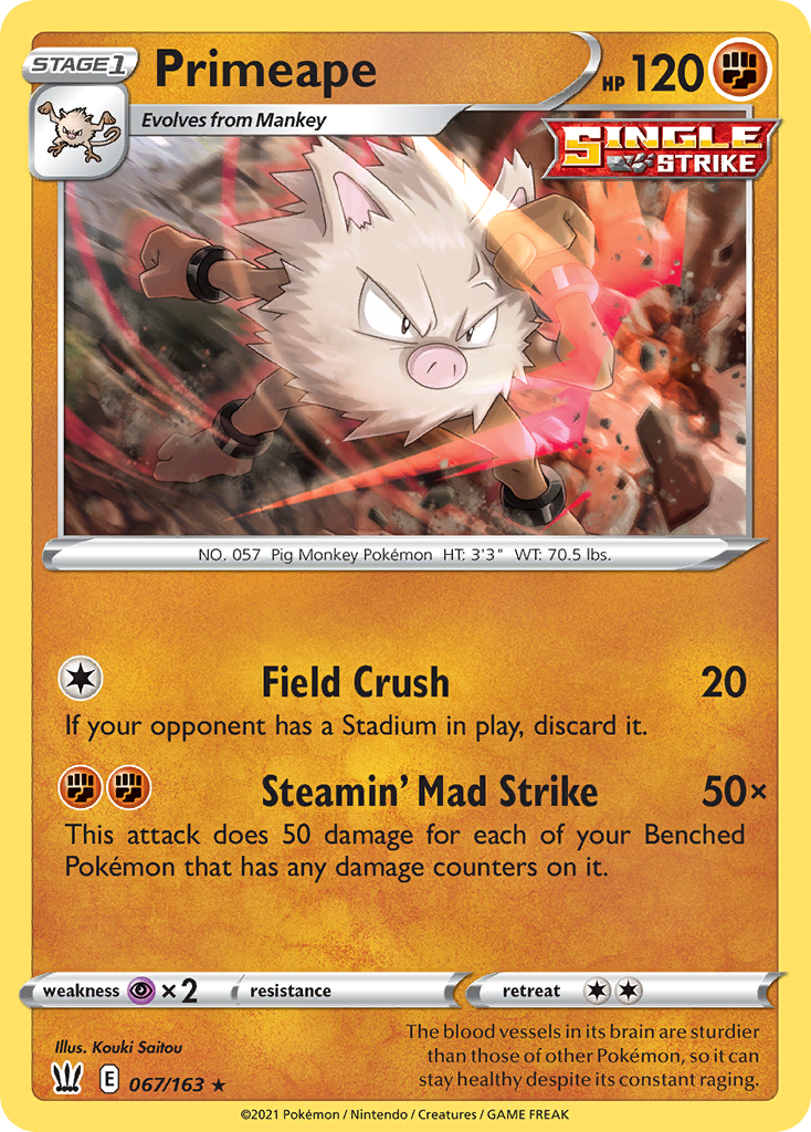 Battle Styles Primeape #67/163