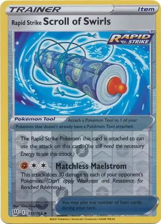 Battle Styles Rapid Strike Scroll of Swirls #131/163 reverse holo
