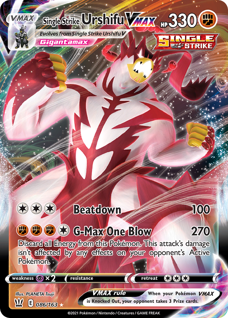 Battle Styles Single Strike Urshifu VMAX #86/163