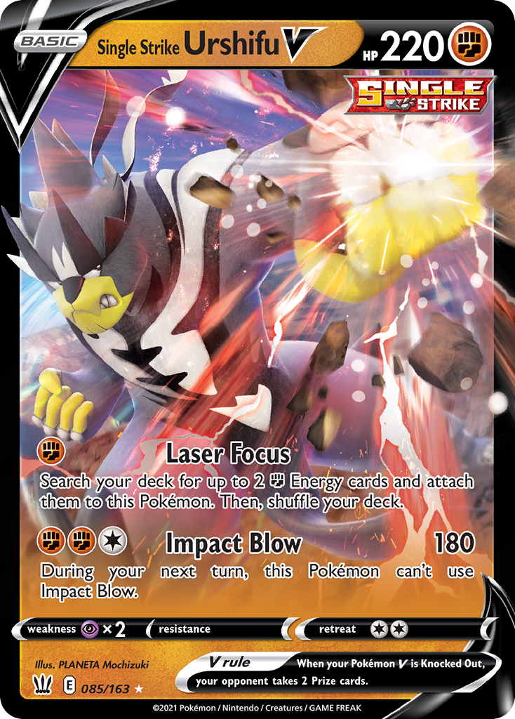 Battle Styles Single Strike Urshifu V #85/163