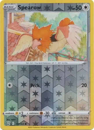 Battle Styles Spearow #111/163 reverse holo