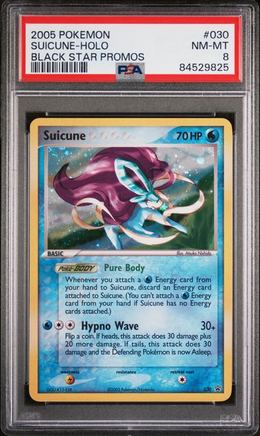 Black Star Promo Suicune (2005) PSA8 #84529825