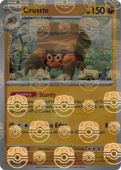 Black Bolt Crustle #52/86 Masterball Holo