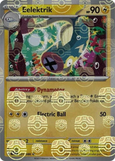 Black Bolt Eelektrik #31/86 Masterball Holo