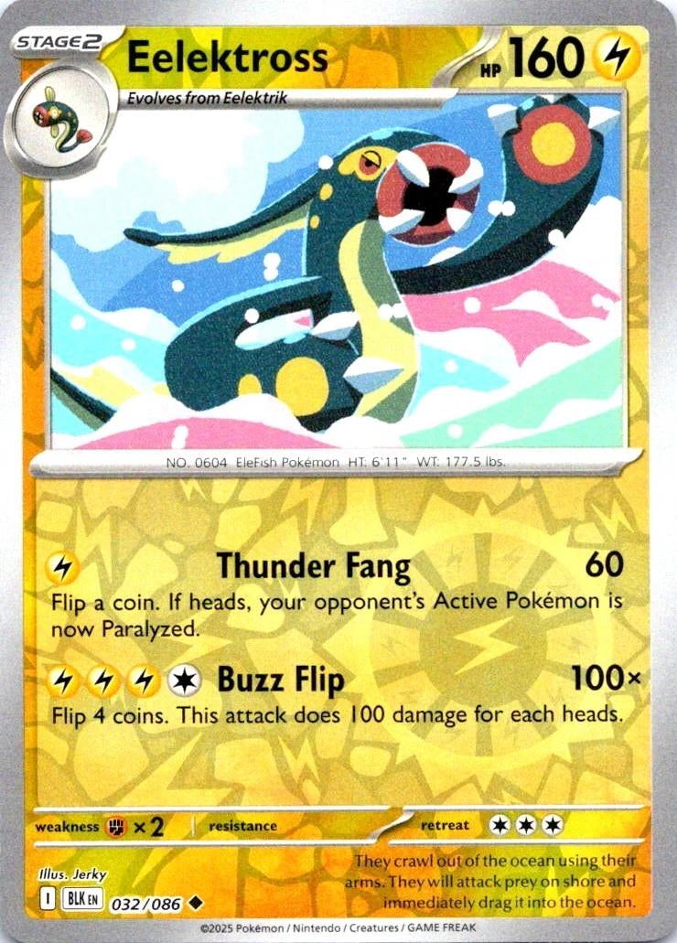 Black Bolt Eelektross #32/86 reverse holo