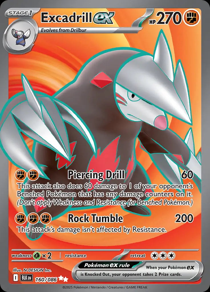 Black Bolt Excadrill ex #160/86
