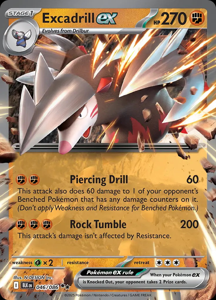 Black Bolt Excadrill ex #46/86
