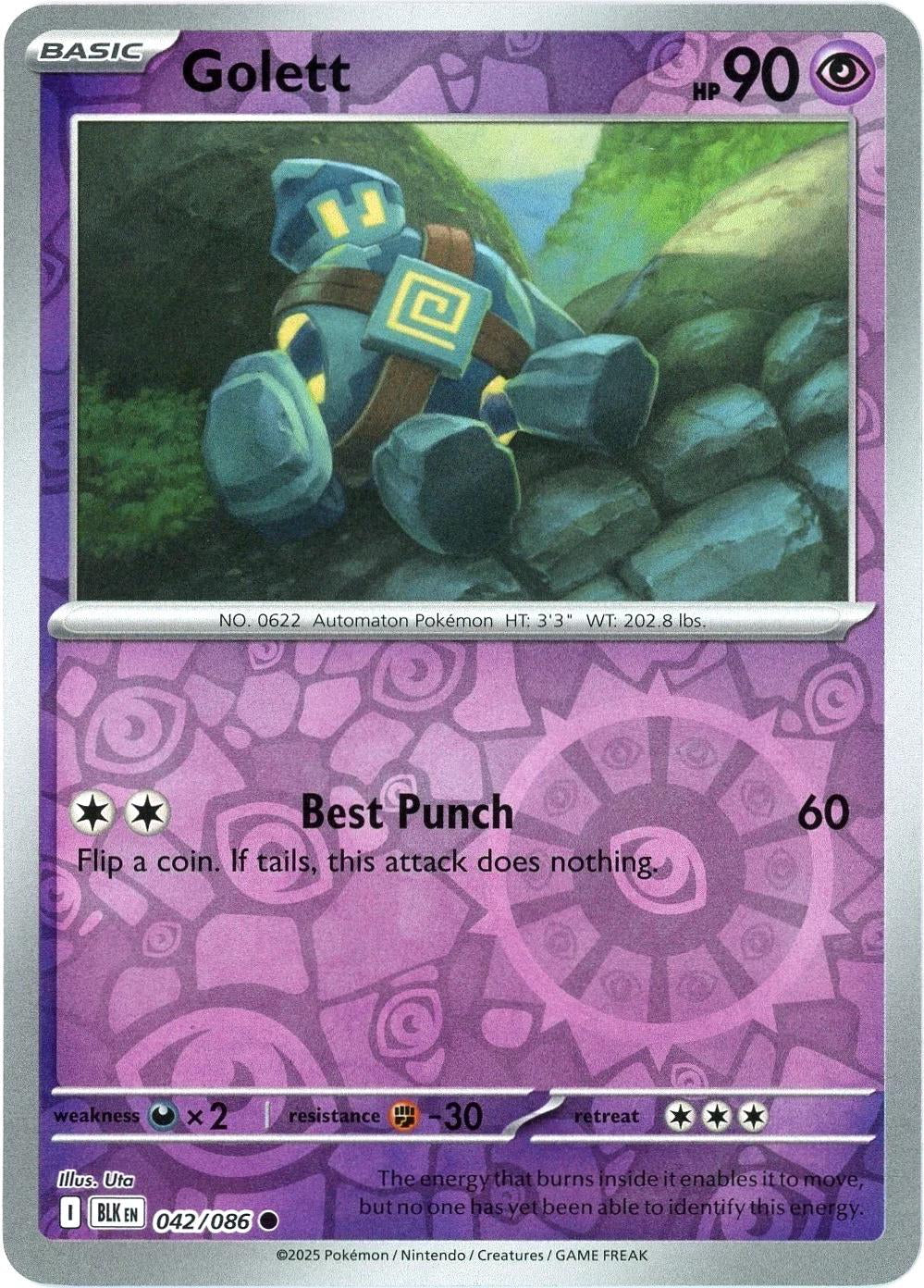 Black Bolt Golett #42/86 reverse holo