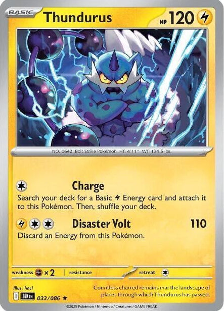Black Bolt Holo Thundurus #33/86