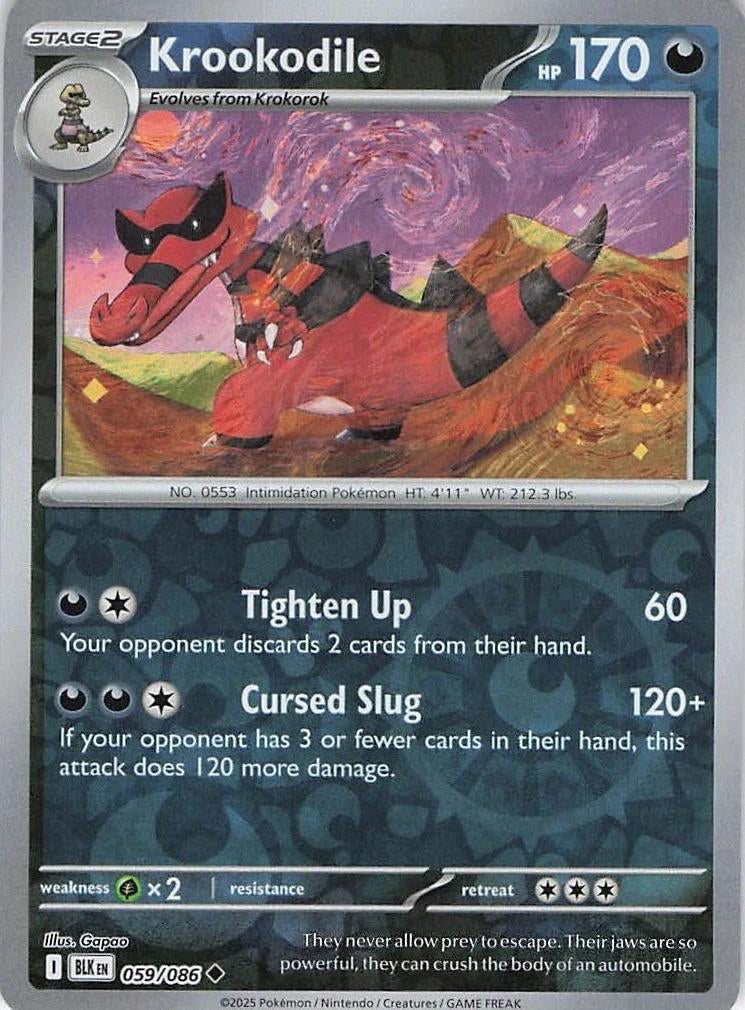Black Bolt Krookodile #59/86 reverse holo