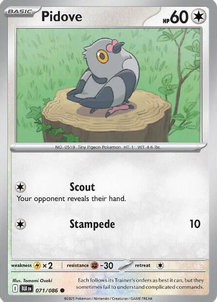 Black Bolt Pidove #71/86