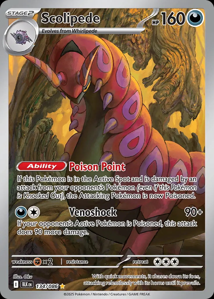 Black Bolt Scolipede #134/86