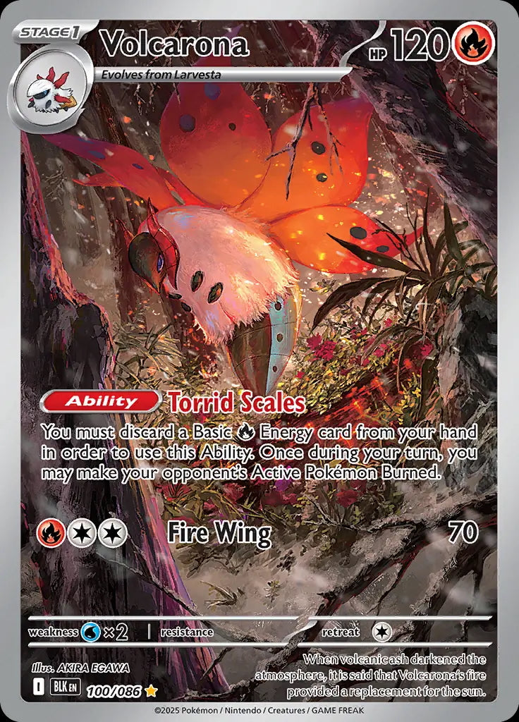 Black Bolt Volcarona #100/86