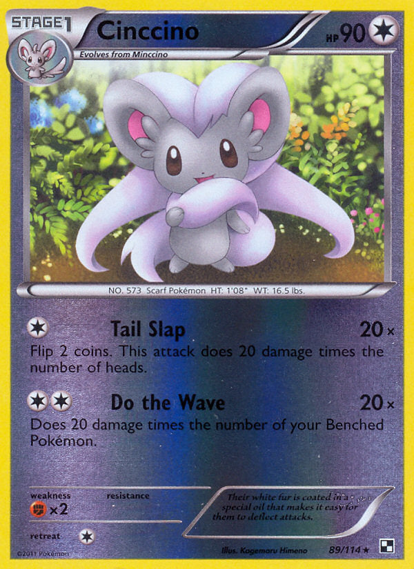 Black & White Cinccino #89/114 reverse holo