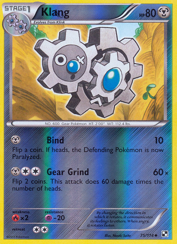 Black & White Klang #75/114 reverse holo