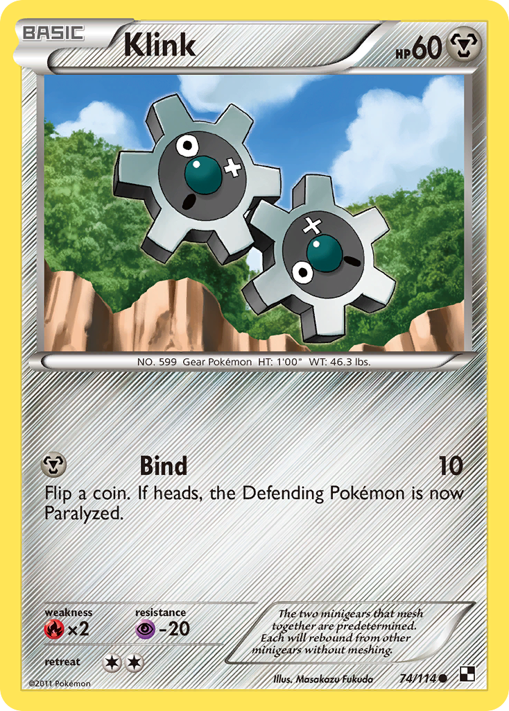 Black & White Klink #74/114