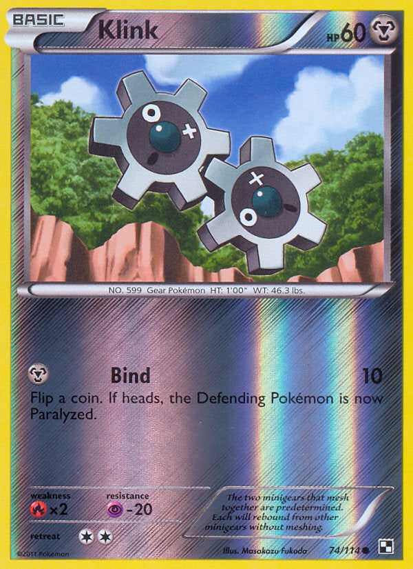 Black & White Klink #74/114 reverse holo