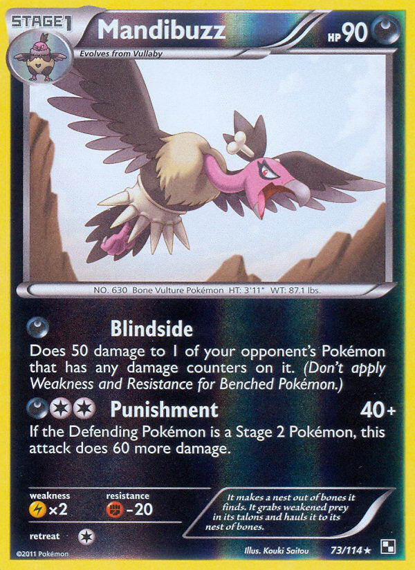 Black & White Mandibuzz #73/114 reverse holo