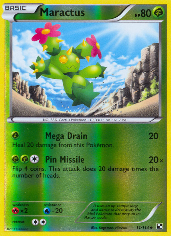 Black & White Maractus #11/114 reverse holo