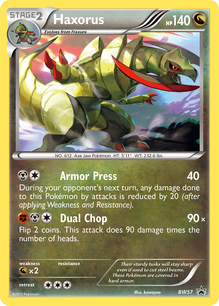 Black & White Promo Haxorus #57