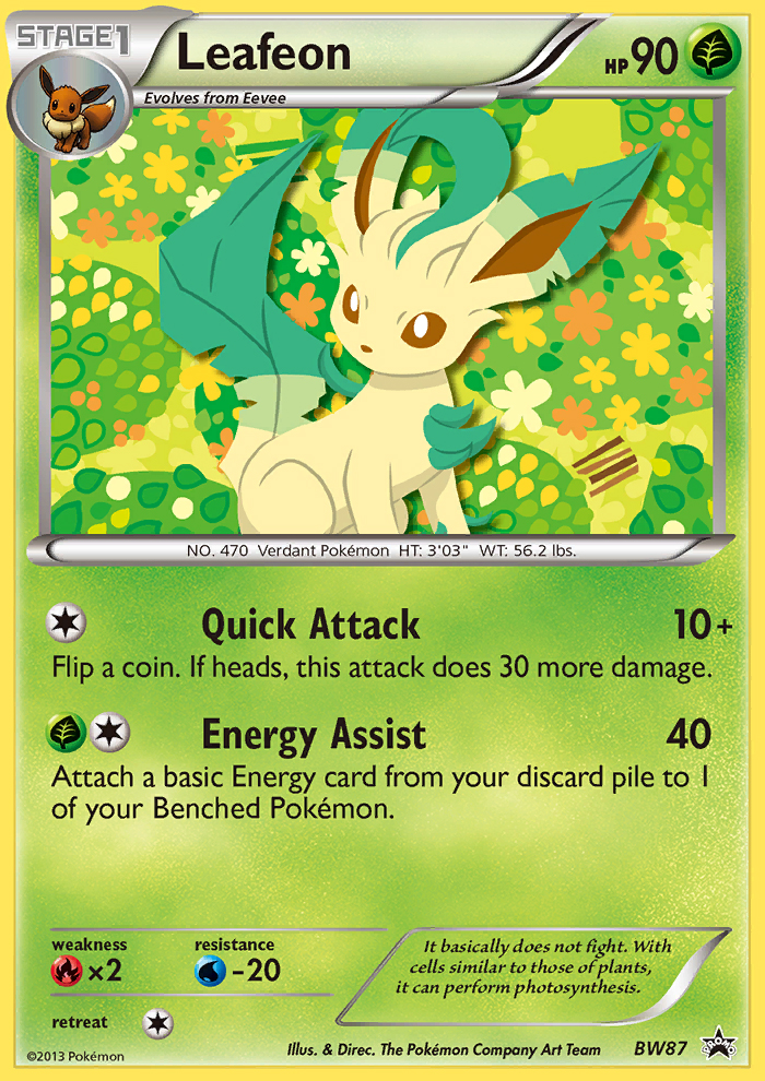 Black & White Promo Leafeon #87