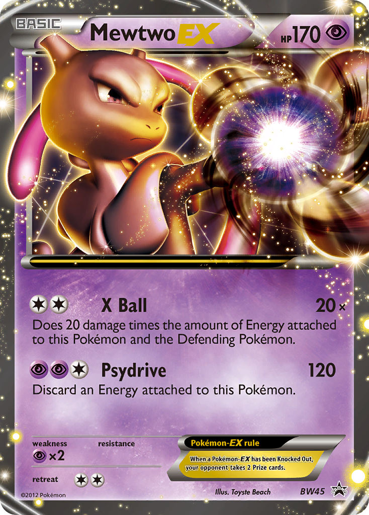 Black & White Promo Mewtwo EX #45