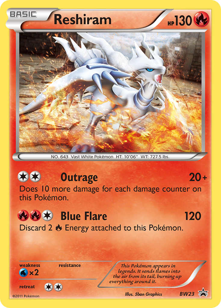 Black & White Promo Reshiram #23