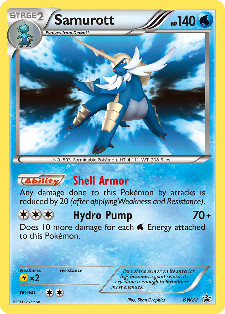 Black & White Promo Samurott #22