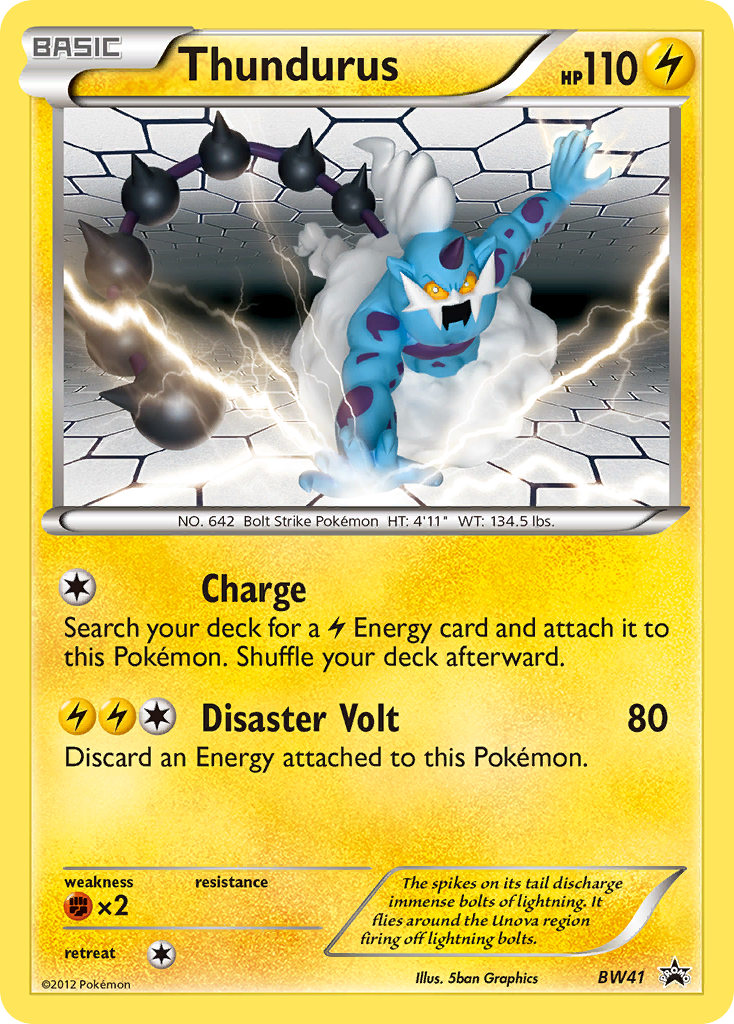 Black & White Promo Thundurus #41