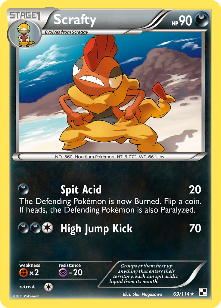 Black & White Scrafty #69/114