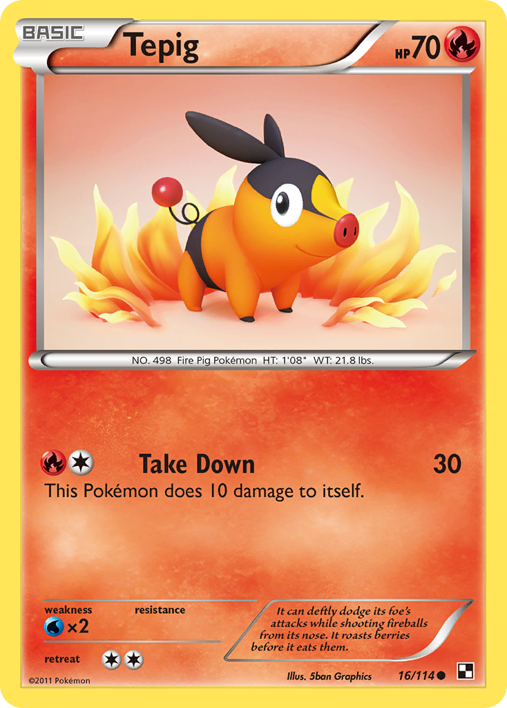 Black & White Tepig #16/114