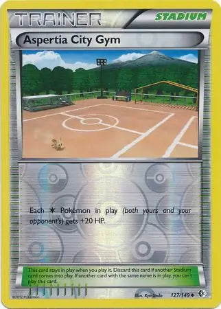 Boundaries Crossed Aspertia City Gym #127/149 reverse holo