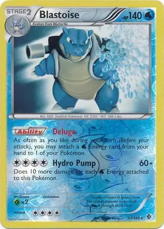 Boundaries Crossed Blastoise #31/149 reverse holo