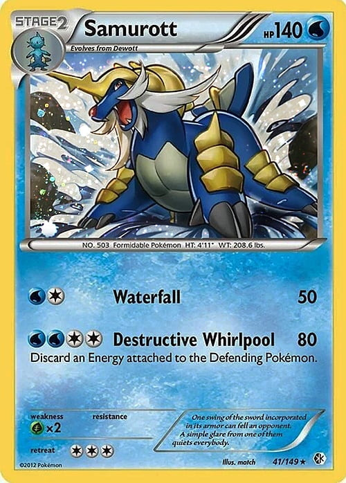 Boundaries Crossed Cosmos Holo Samurott #41/149